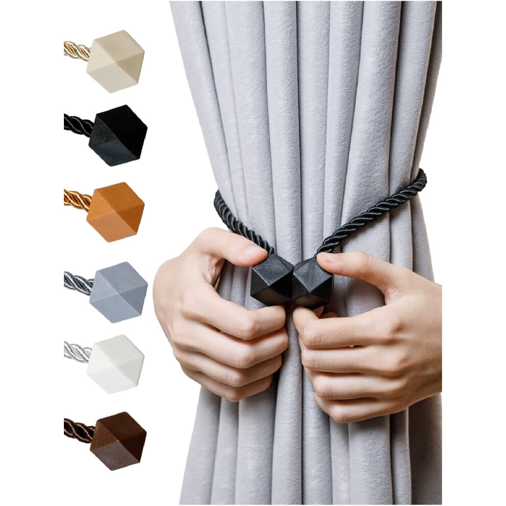 Magnetick Zavazovn Na Zclony Naztur Upgrade 2022 S Tlustm Kroucenm Lanem A Silnm Magnetem Zavazovn Oken Drky Zvesu Dekorativn Zves R-image