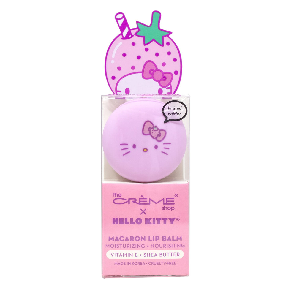 Crme Shop X Hello Kitty Macaron Balm - Strawberry Rose Latte-image