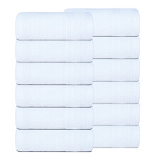 Set di 12 salviette GLAMBURG Ultra Soft 13x13 - 100% cotone filato ad anello