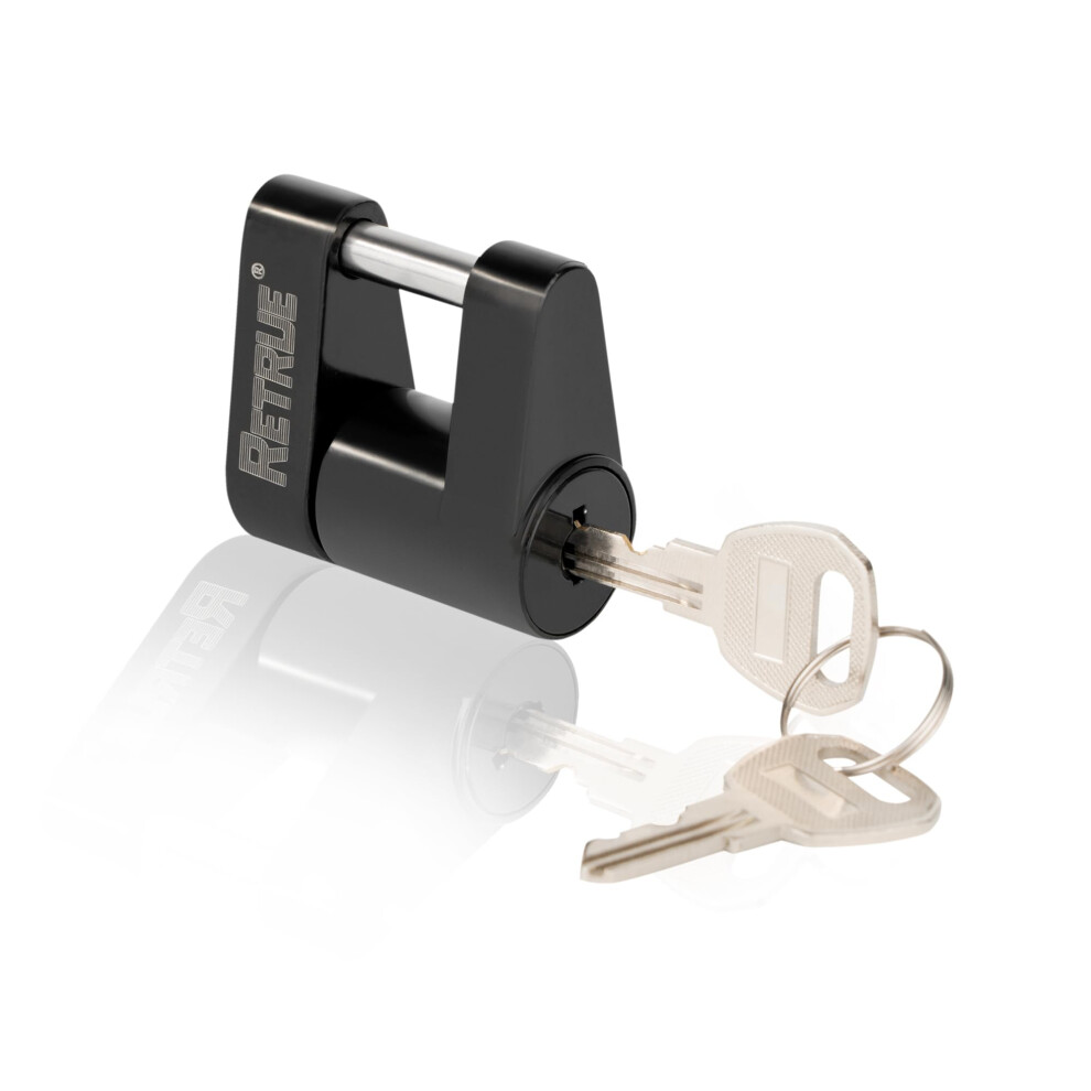 Retrue Trailer Tongue Coupler Lock Trailer Hitch Lock Dia 1/4 Inch 3/4 Inch Span For Tow Boat Rv Truck Car's Coupler Black 6974926482001