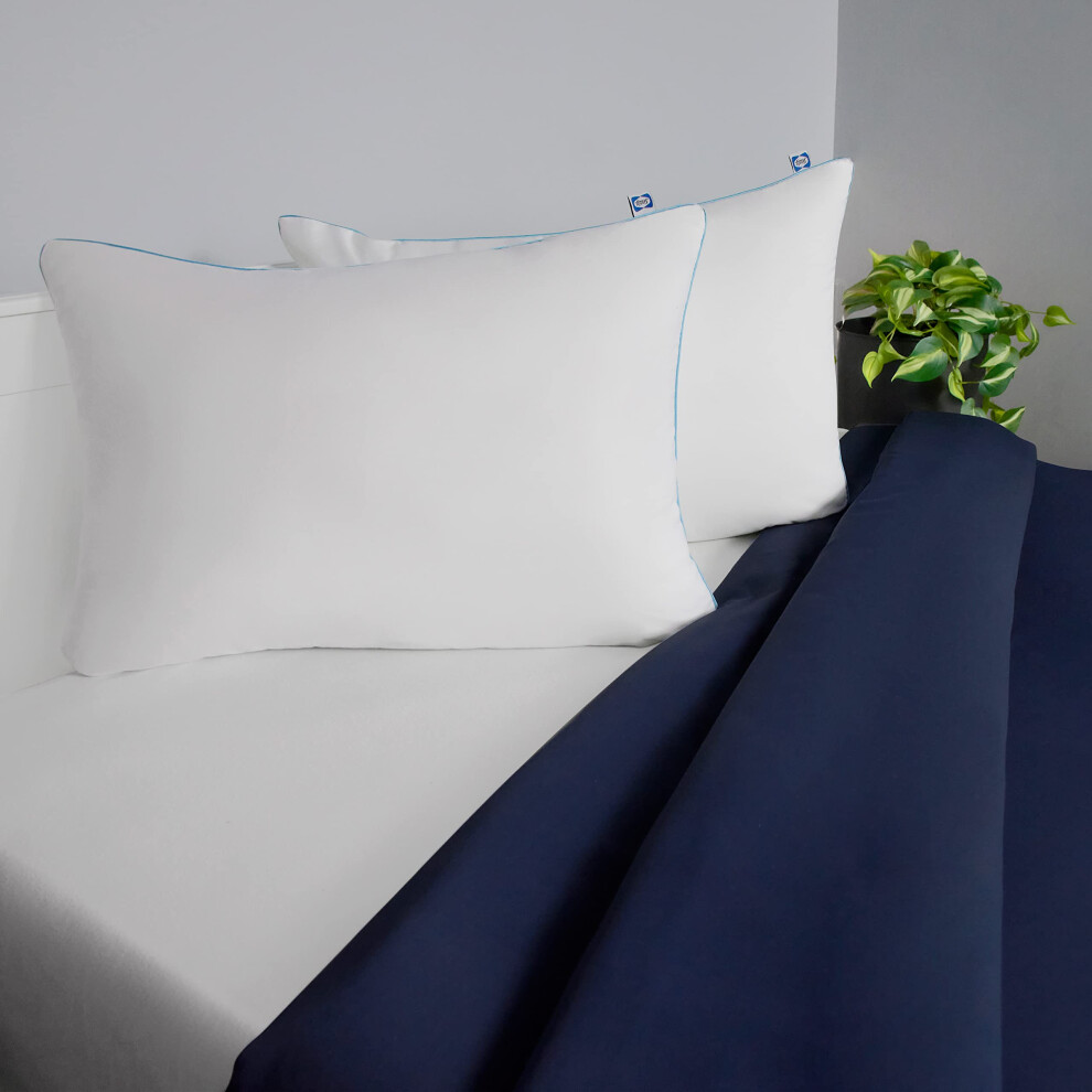 Sealy Slumber Bed Pillow Hypoallergenic Pillow Recycled Fill - Standard/Queen Pillows Set of 2