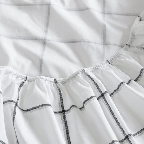 Nautica  Twin Sheets  Cotton Percale Bedding Set  Casual Home Decor Plot Black  Twin 2