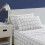 Nautica  Twin Sheets  Cotton Percale Bedding Set  Casual Home Decor Plot Black  Twin 1