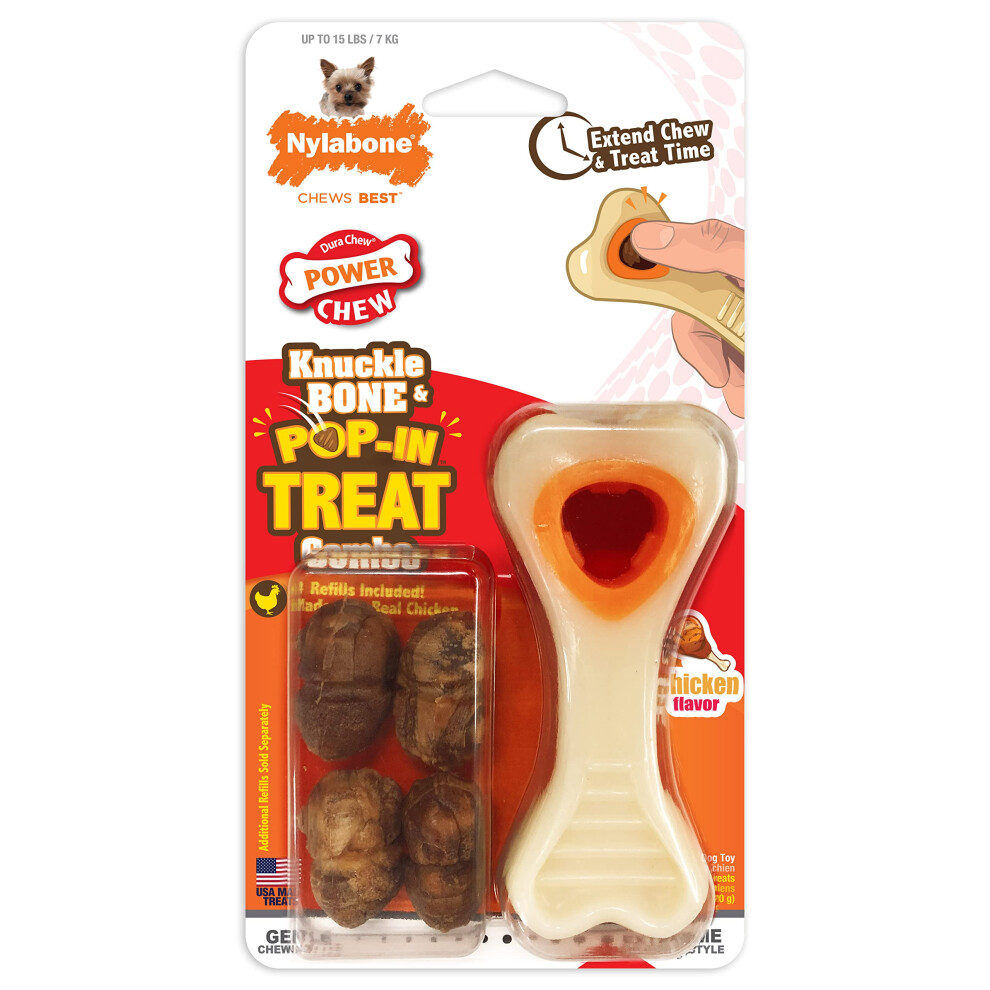 Nylabone Chew & Treat Toy For Dogs - Interactive Dog Enrichment Chew & Treat Toys