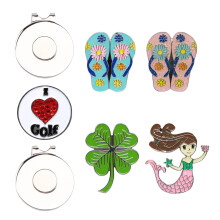 Eshan Golf Ball Markers Magnetic Hat Clips Sæt golfposetilbehør Gave til mænd Kvinder Golfspiller (Crystal Lady)