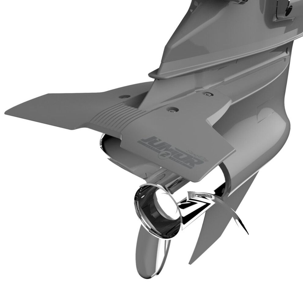 Stingray Hydrofoils - Aliscafi Classic Junior 2 Per 9.9-40 Hp (Grigio) - Ideale Per Piccole Imbarcazioni - Pinne Stabilizzatrici Per Motori Fuoribordo/Fuoribordo - Made In Usa-image