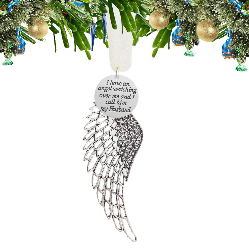 Ornamento A Forma Di Ala D'angelo Di Natale, Angelo Commemorativo, Ornamenti Natalizi Unici Da Appendere, Ricordo In Memoria Dei Regali Della Per-image