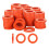 Jeeker 100 PCS Anel de Borracha para Mangueira, Gasket de Borracha Resistência para Conexões de 3/4 polegadas 1