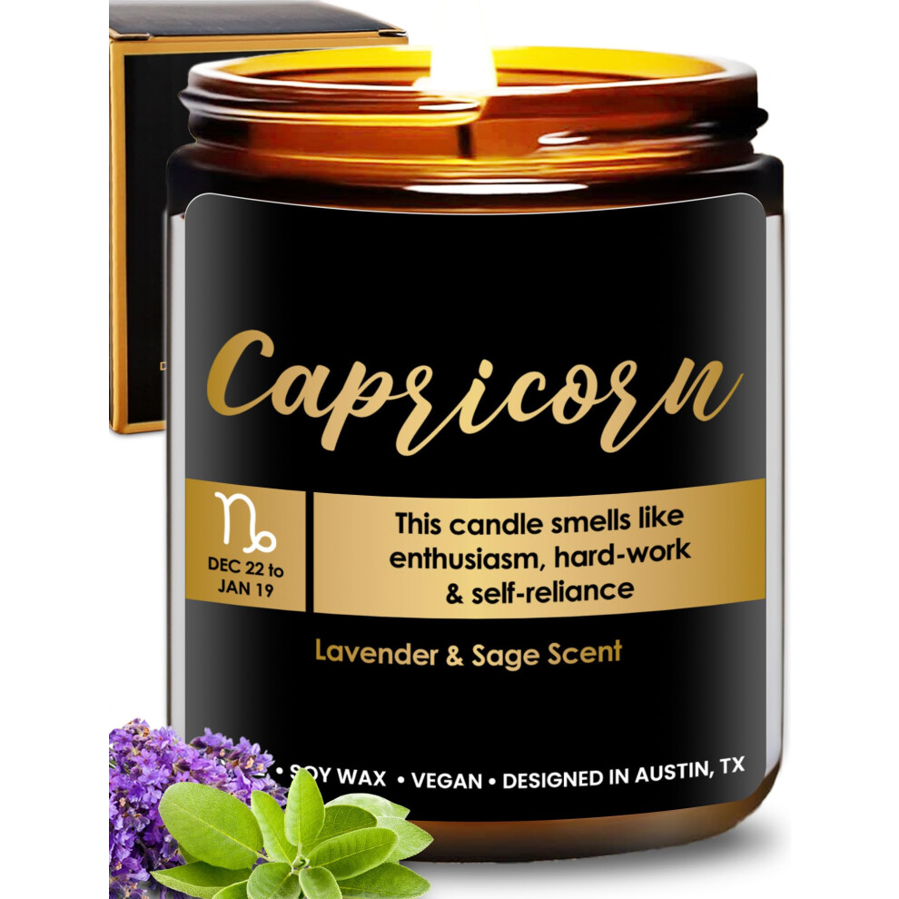Bougie Capricorne Bougies Du Zodiaque Cadeaux Capricorne Pour Femmes Signes Du Zodiaque Cadeaux Capricorne Pour Hommes Articles Du Zodiaque Cadeaux D'-image