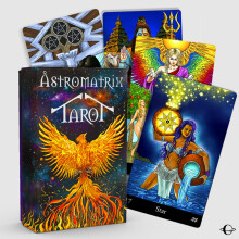 AstroMatrix Tarot Deck with Comprehensive Guide - Modern Symbolism and Enhanced Digital Interpretations for All Levels