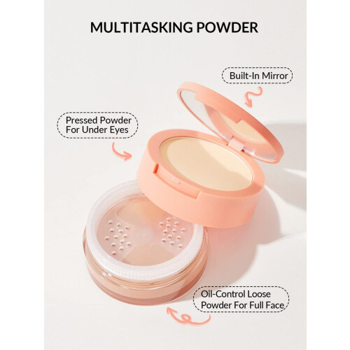 Poudre libre fixatrice pour le visage SHEGLAM Insta-Ready - Amande grill  e 2