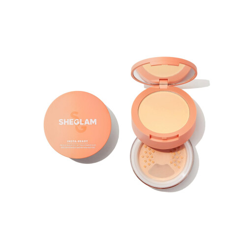 Poudre libre fixatrice pour le visage SHEGLAM Insta-Ready - Amande grill  e