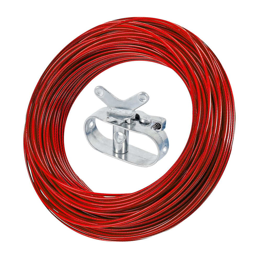 Treuil Et C Ble Pour Couverture De Piscine Hors Sol De 31 M (102 Pi) Pour L'hivernage, Kit De Fermeture De Piscine, C Ble Et Treuil Pour Couvertu-image