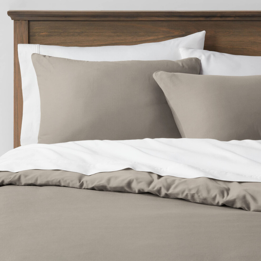 Housse de couette Queen/Full 600 fils au pouce carr    en satin 3 pi   ces en coton    gyptien