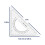 2 Pack Triangle Set 10 tommer 30/60 & 45/90 4