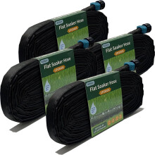 Secbulk Mangueira de Irrigação 2024 200 ft para Jardim, 200' (50ft x 4) Conectável, Sistema de Irrigação Automático