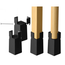 Sephyroth Verstelbare bedverhogers Meubelverhogers 4-pack met schroefklem. Tafelbureaustoelverhogers. Bedverhogers 4 inch geschikt voor vierkante/ron