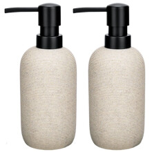 2pcs Hand SOAP Distribuitor Set de gresie Texturata de ra?ina Distribuitor de sapun lichid pentru blat