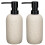 2pcs Hand SOAP Distribuitor Set de gresie Texturata de ra?ina Distribuitor de sapun lichid pentru blat 1