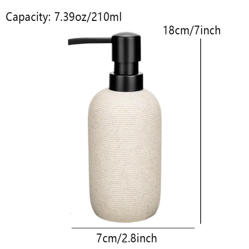 2pcs Hand SOAP Distribuitor Set de gresie Texturata de ra?ina Distribuitor de sapun lichid pentru blat 1