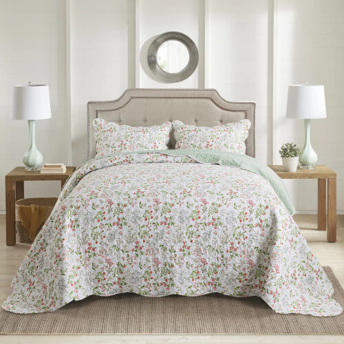 Conjunto de Cama HoneiLife Queen - 3 Peças Edredão Microfibra Reversível 2