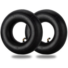 Tubo Interior Substituto 4.10/3.50-4", 2 Peças Pesadas com Válvula Curva