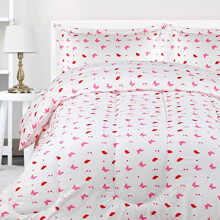 Utopia Bedding Σετ Παπλώματος Butterfly με 2 Μαξιλαροθήκες, 3 Τεμάχια, Μαλακό Μικροΐνες