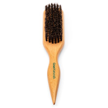 GranNaturals Boar Bristle Slick Back Hair Brush for Sleek Ponytail Bun & Smoothing Baby Hairs Flyaways Edge Control - Backcombing & Teasing Hairbrus
