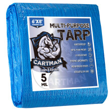 Cartman dimensiune finisata 6x8 metri albastru POLY TARP 5 mil.