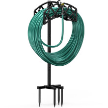 Winpull Garden Hose Holder Detachable Metal Water Hose Holder Hose Hanger Heavy Duty Hose Holder Freestanding Garden Hose Storage Hose Stand Rack for