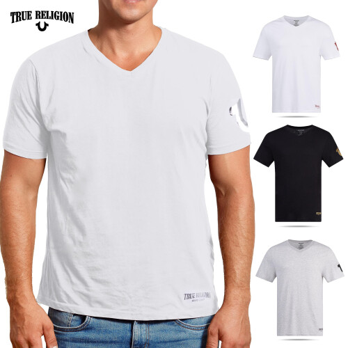 True Religion True Religion Ανδρικά Μπλουζάκια V-Neck 4 Τεμάχια 1