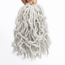 8 paquetes de pelo corto de ganchillo de imitacin, 120 hebras de 12 pulgadas, rastas onduladas suaves, trenzas de ganchillo, pelo de ganchillo p