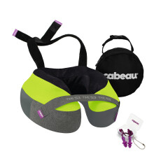 Cabeau The Neck's Evolution TNE S3 Travel Neck Pillow Memory Foam Airplane Pillow - Neck Pillow with Attachment Straps - 360-Degree Support for Trave