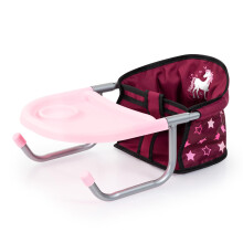 Bambole Bayer Design: Sedile da tavolo - Fata delle stelle rosa bordeaux - Accessorio per bambole fino a 18"""" Si attacca al tavolo Design pieghev