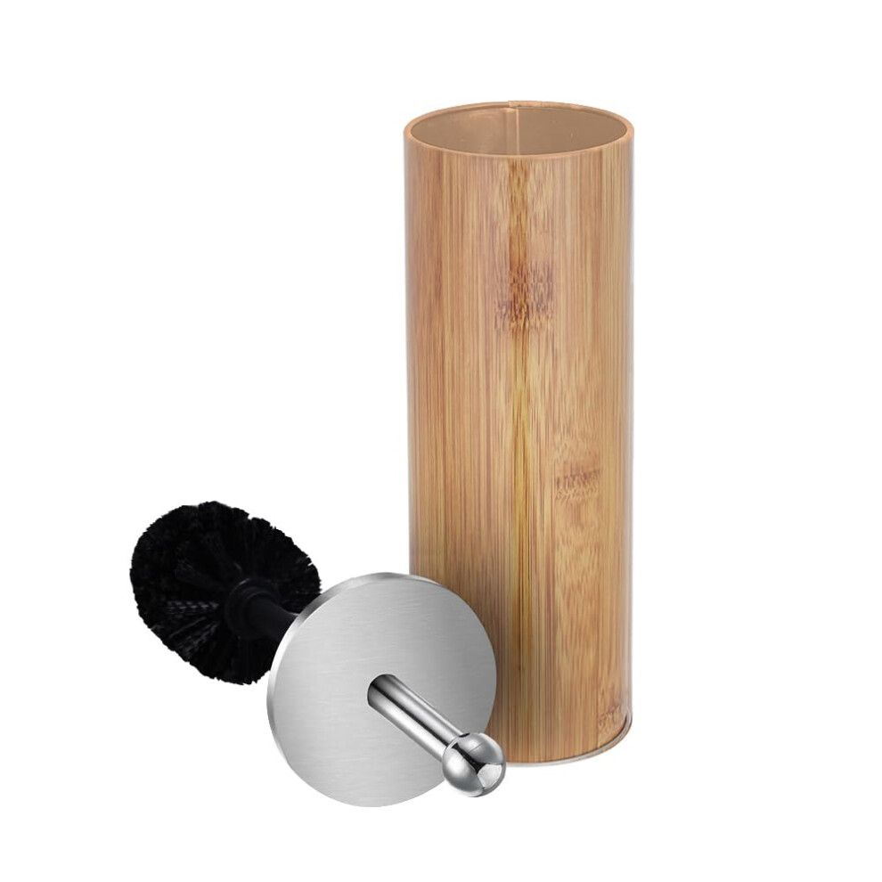 Brosse et support pour cuvette de toilette Zahari Home Woodland en m   tal naturel