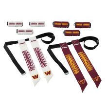 Franklin Sports Washington Commanders NFL Flag Football Sets - Flag Football Ausrüstung für Kinder und Erwachsene