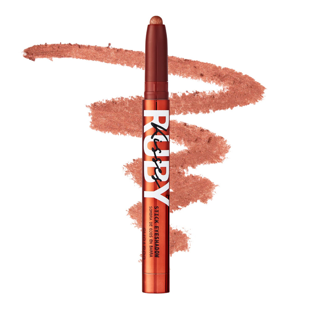 Ruby Kisses White,Red Eye Shadow Stick Crme Eyeshadow Makeup Multistick Longlasting Pearl Shimmer Crayon Metallic Glitter Eyeliner Highlighter Eyeshadow Pen