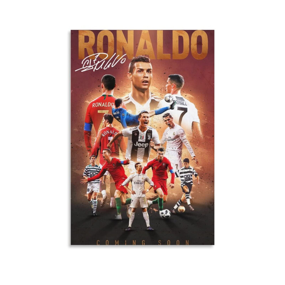 Affiche de Cristiano Ronaldo 2, impression sur toile, d   coration murale, pour la maison, la salle de bain, la chambre, le bureau, le salon, sans