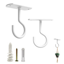 NACETURE Ceiling Hooks Heavy Duty 2 Pack Plant Hooks for Ceiling Hanging Hook for Hanging Basket Hook Light Bird Feeders Wi