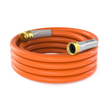 SPECILITE Tuinslang 15 ft x 5/8 in Heavy Duty Leiderslangverlenging Flexibele en lichtgewicht korte waterslang Knikvrije hybride rubberen slang met 3