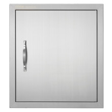 Porta di accesso per barbecue VEVOR, 18 pollici di larghezza x 20 pollici di altezza, porta singola per cucina esterna in acciaio inossidabile, p