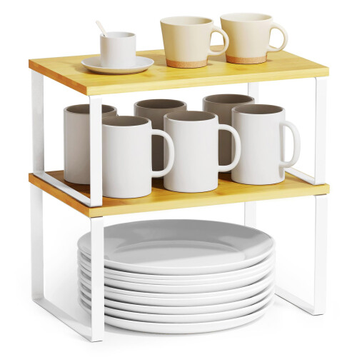Organizatori de raft pentru dulapuri SPACEAID 2 pachete rafturi de bucatarie rafturi RISER STACKABIL STACKABLE SPICABIL SPICE SCHEP CAPER CAPOLOR