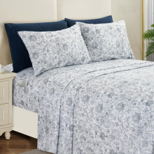 Elegant Comfort Softest and Coziest 4-Piece Sheet Set - 1500 Premium Hotel Quality Microfiber - Deep Pocket Wrinkle Resistant 4-Piece Paisley Pattern