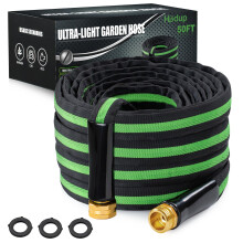 HODUP Tuinslang 50 ft - Stevig, Flexibel, Lichtgewicht, Kinkvrij, NON-EXPANDABLE Waterleiding met Aluminium 3/4" Lekvrije Fittingen