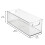 iDesign Recycled Plastic Stackable Storage Bin with Handles  Clear 2