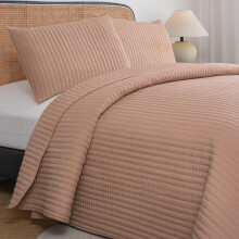 Petrichor Rose Quilt King Size verkast-Frtvttat Ltt och tunn fr alla ssonger Ultramjuk och andningsbar tcke Maskintvttbar 3-delad uppstt
