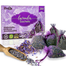 28 Pack Lavender Sachet Bags for Drawers and Closets Natural Fresh Dried Lavender for Clothes Storage Relaxing Fragrance Ideal for Wardrobes Lugga