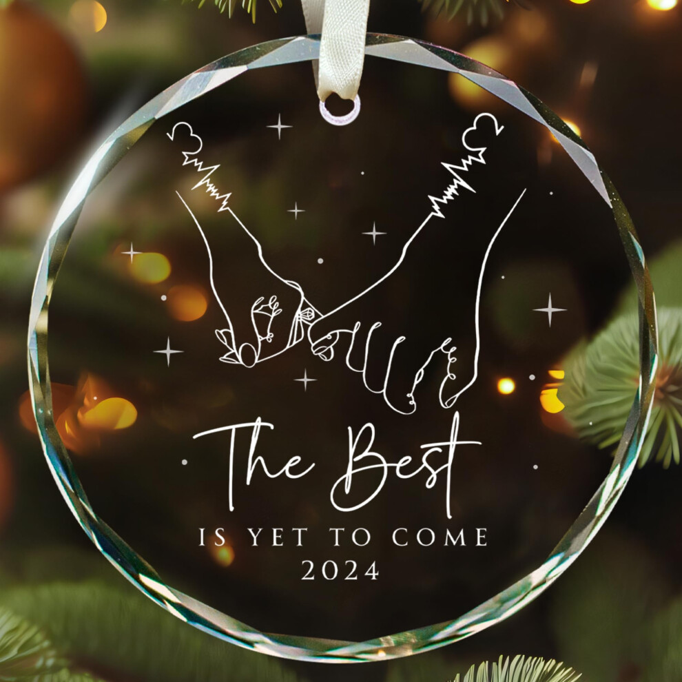 Patacita Engagement Ornament Our First Christmas Engaged Ornament 2024 Engaged Ornament 2024 Engagement Ornament 2024 Engagement Christmas Ornament Engage