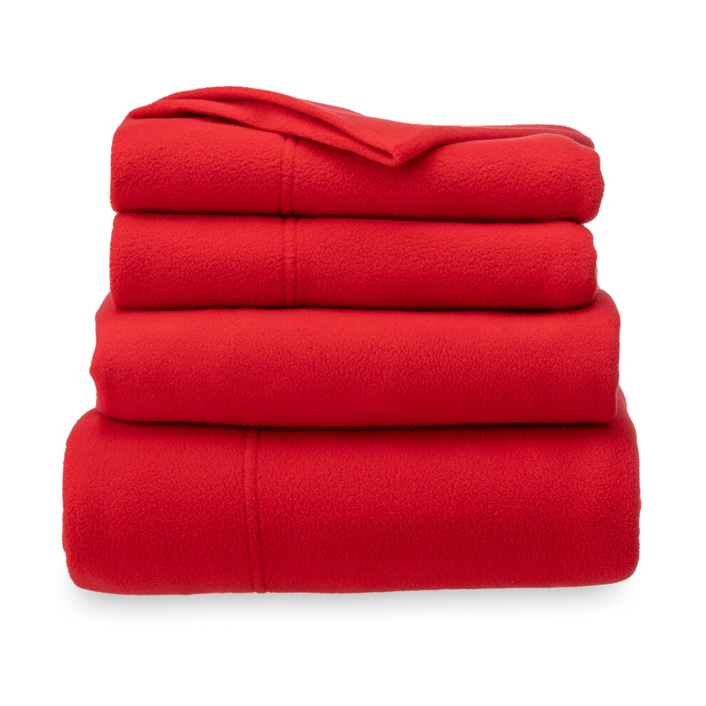Parure de draps de luxe Berkshire Blanket en micropolaire douce pour grand lit, chaude et durable, toutes saisons (Queen Lollipop)