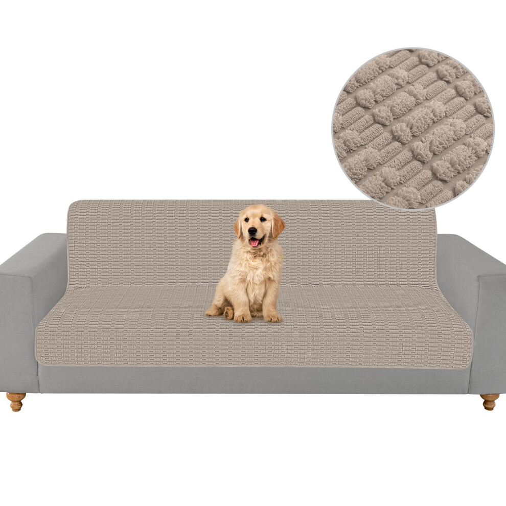 Housse de coussin pour chien Foxdecor, tapis antid   rapant pour canap   , fauteuil inclinable, protection de meubles, marron, 147 x 208 cm